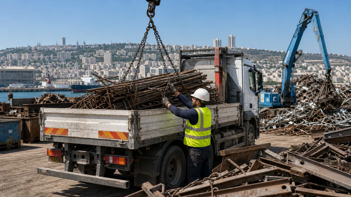 קונה ברזל בחיפה אוסף גרוטאות מתכת ממפעל